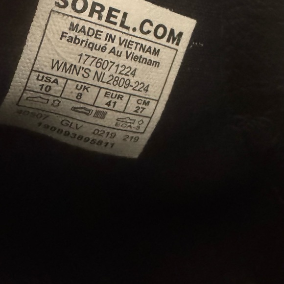 Sorel Women's Lolla Cut Out Suede Ankle Booties Camel Brown Stacked Heel Size 10 - Picture 11 of 11